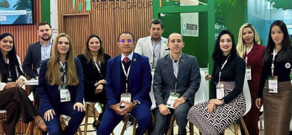 Register Medical Group team at an industry exhibition